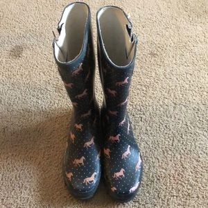 Horse covered Rain boots